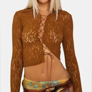 JADED LONDON Coyote Lace Shirt